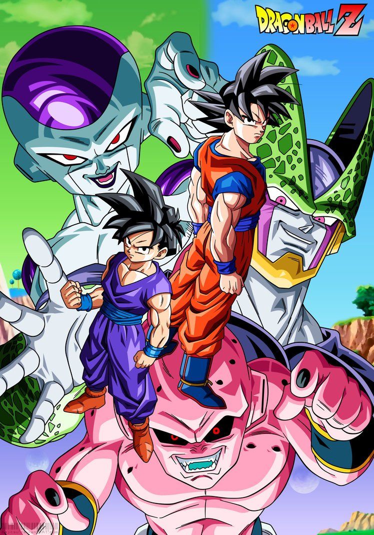 Free download DBZ Goku and Gohan VS Villains by Bejitsu [748x1069] for your Desktop, Mobile & Tablet. Explore Goku and Gohan Wallpaper. Goku and Gohan Wallpaper, Goku And Naruto