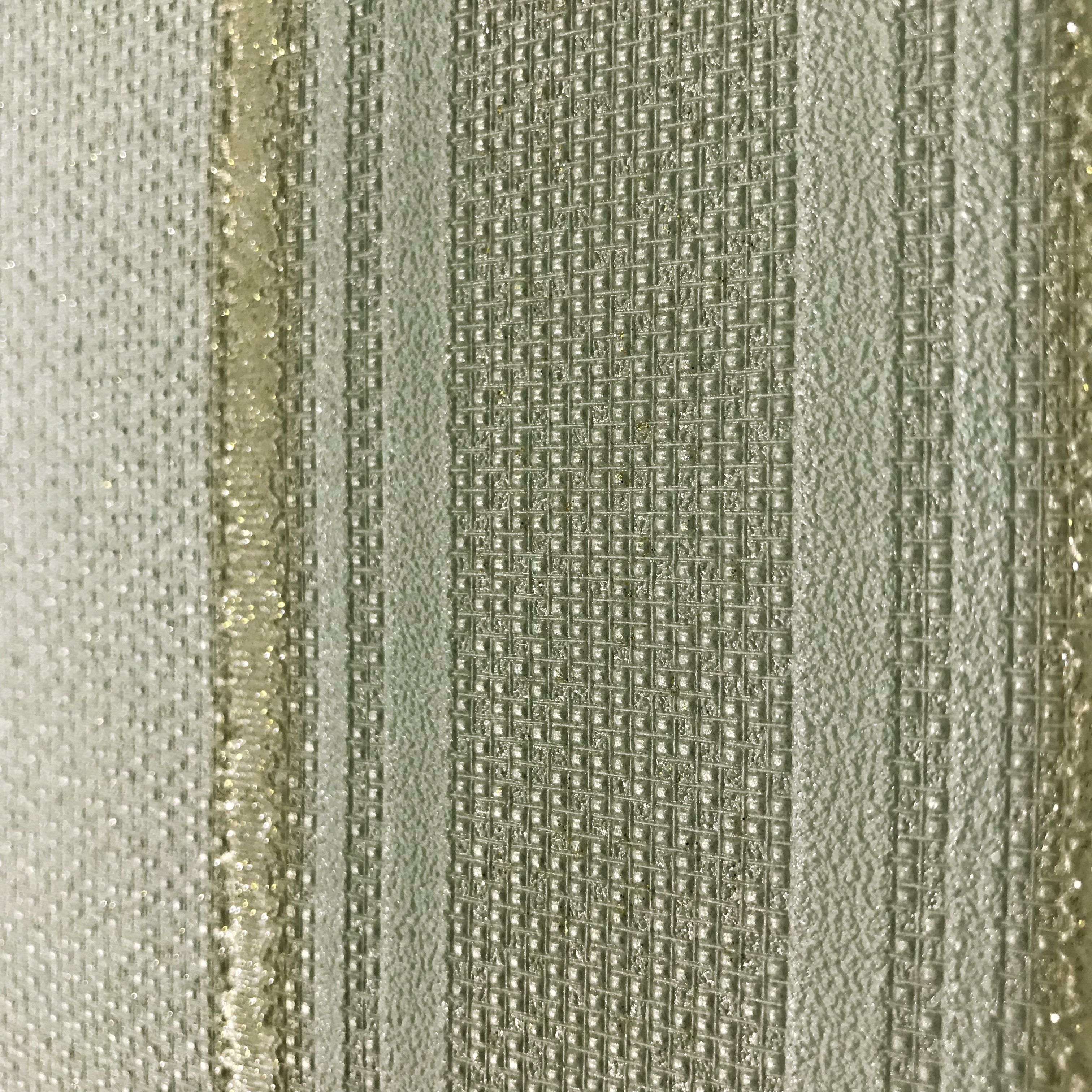 8523 04 Green Gold Striped Wallpaper