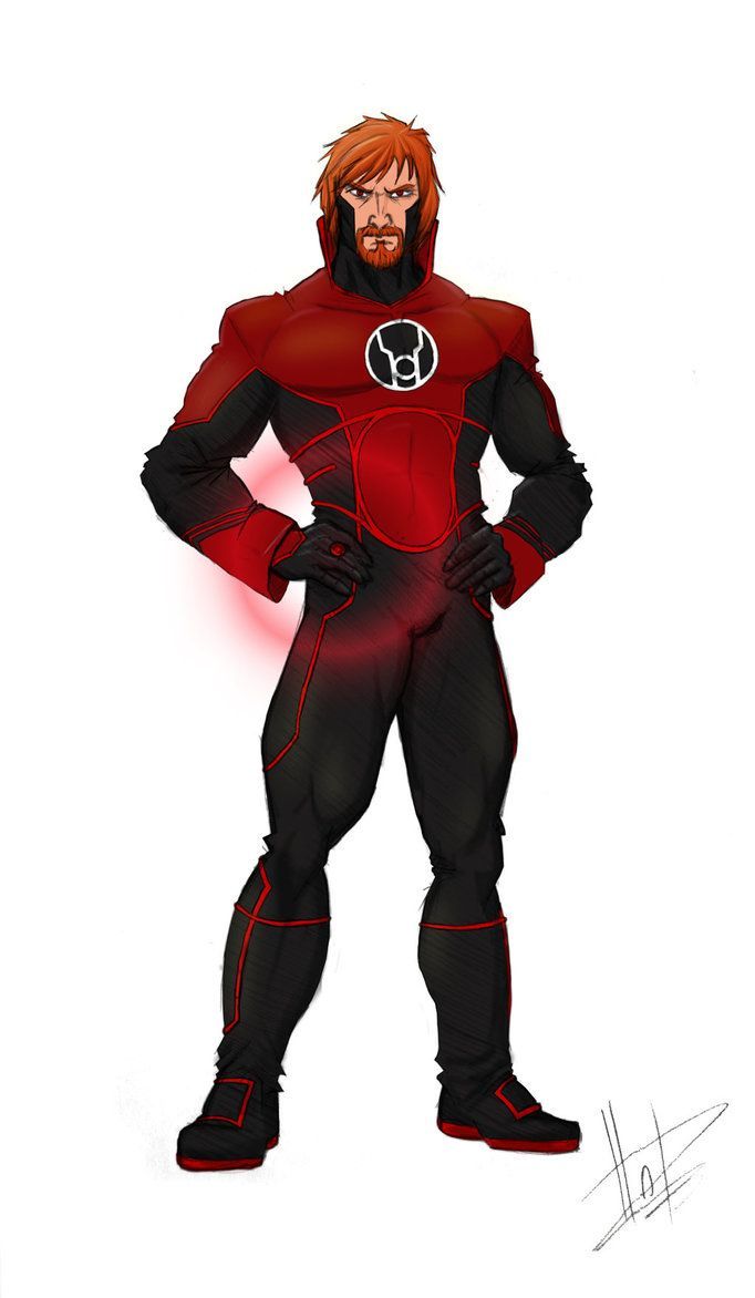 Guy Gardner of planet Terra, Warchief of the Red Lantern Corps & protector of space sector 2814. Red lantern, Red lantern corps, Justice league comics