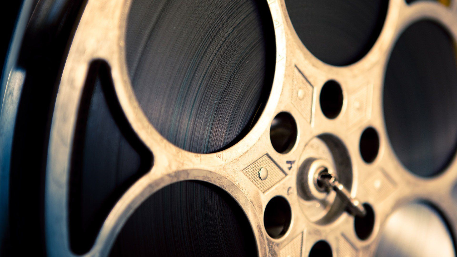 photography, Closeup, Depth of field, Circle, Tape, Reels, Metal, Technology, Film reel Wallpaper HD / Desktop and Mobile Background