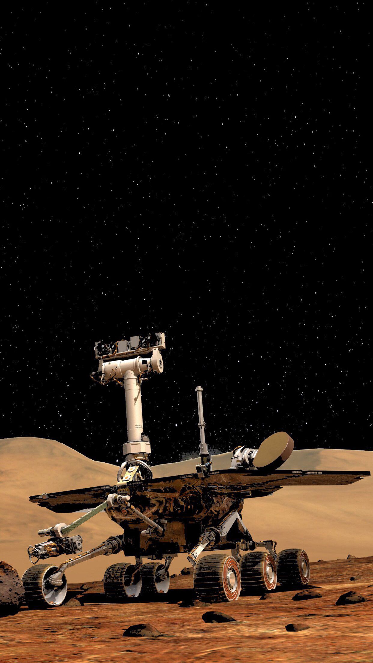 I made an Oledified Opportunity Mars Rover phone wallpaper, hope you like it!