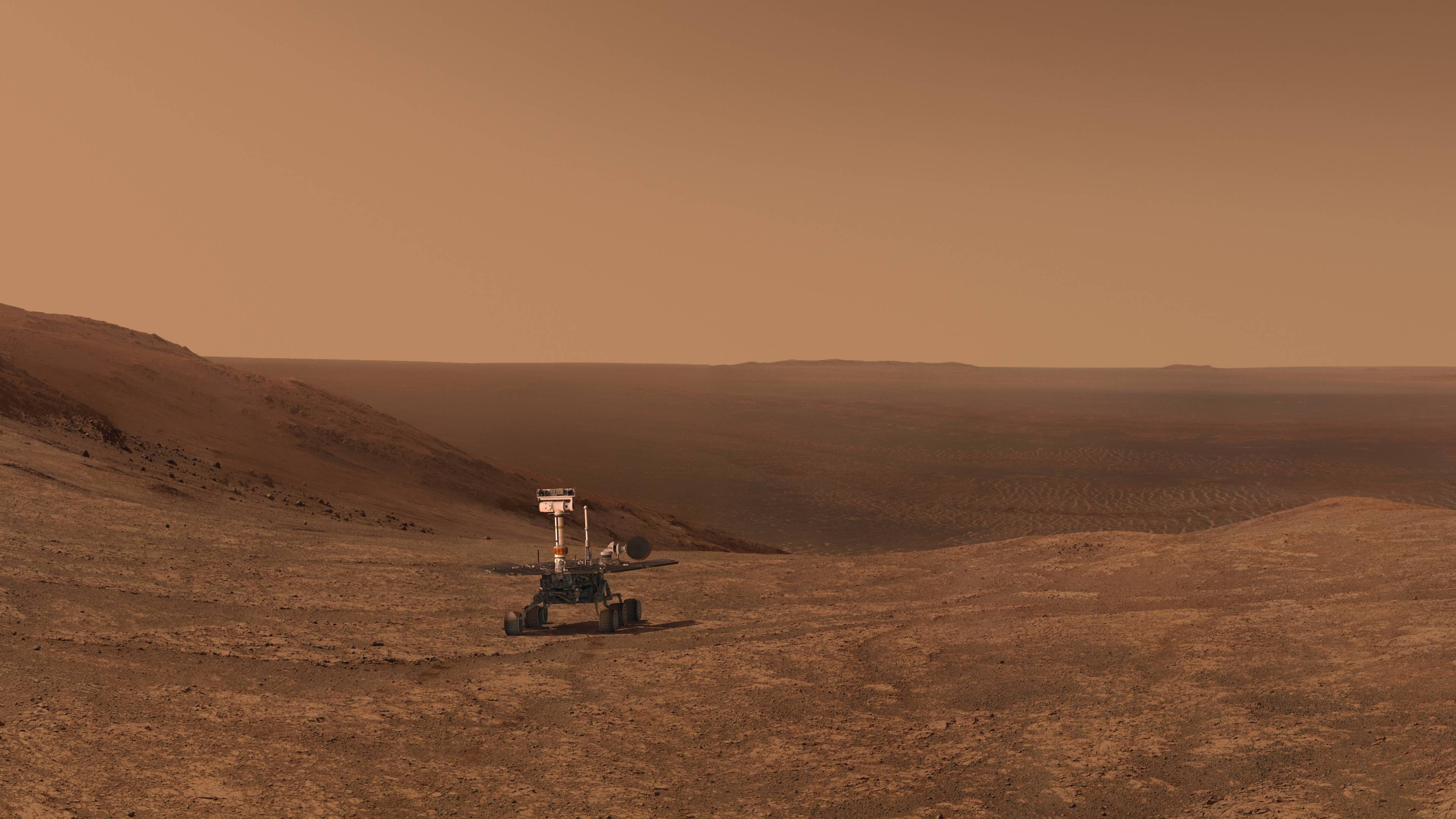 Mars Opportunity Rover Render Wallpaperx2160