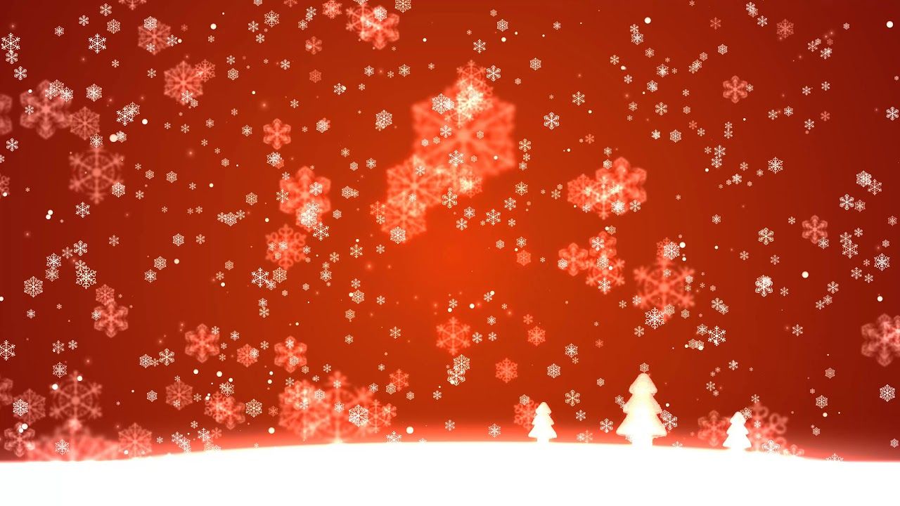 4K Red Christmas Snowflakes Background #AAVFX Live Wallpaper