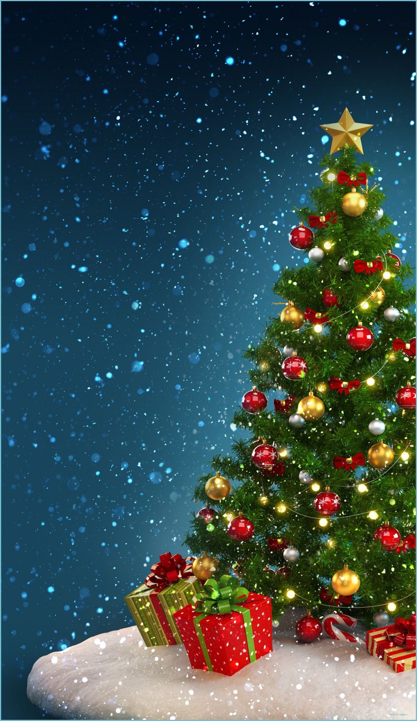 Christmas Cute Tree Wallpapers - Wallpaper Cave