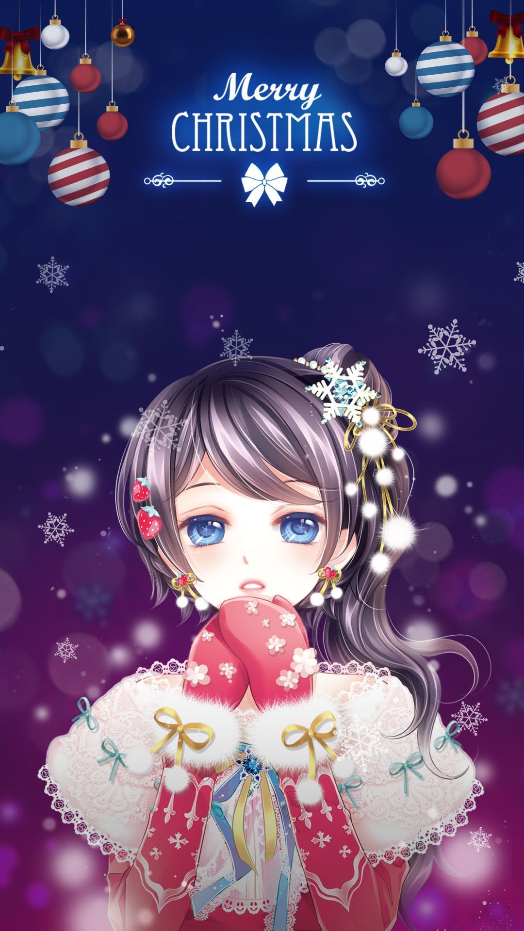 Lovely Christmas Girl Live Wallpaper!