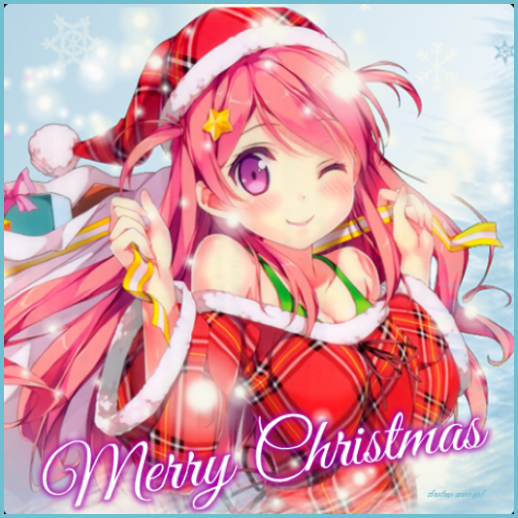 Anime Gift Box Desktop Wallpaper Christmas Background, 3d Christmas Emoji  With Gift Box, Hd Photography Photo Background Image And Wallpaper for Free  Download