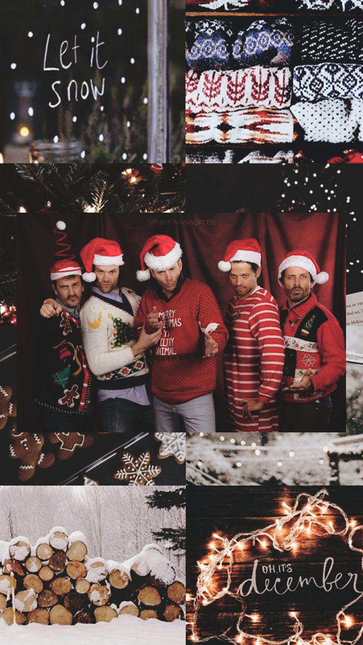 Supernatural Lockscreen Christmas. Supernatural Wallpaper, Supernatural Christmas, Supernatural Background
