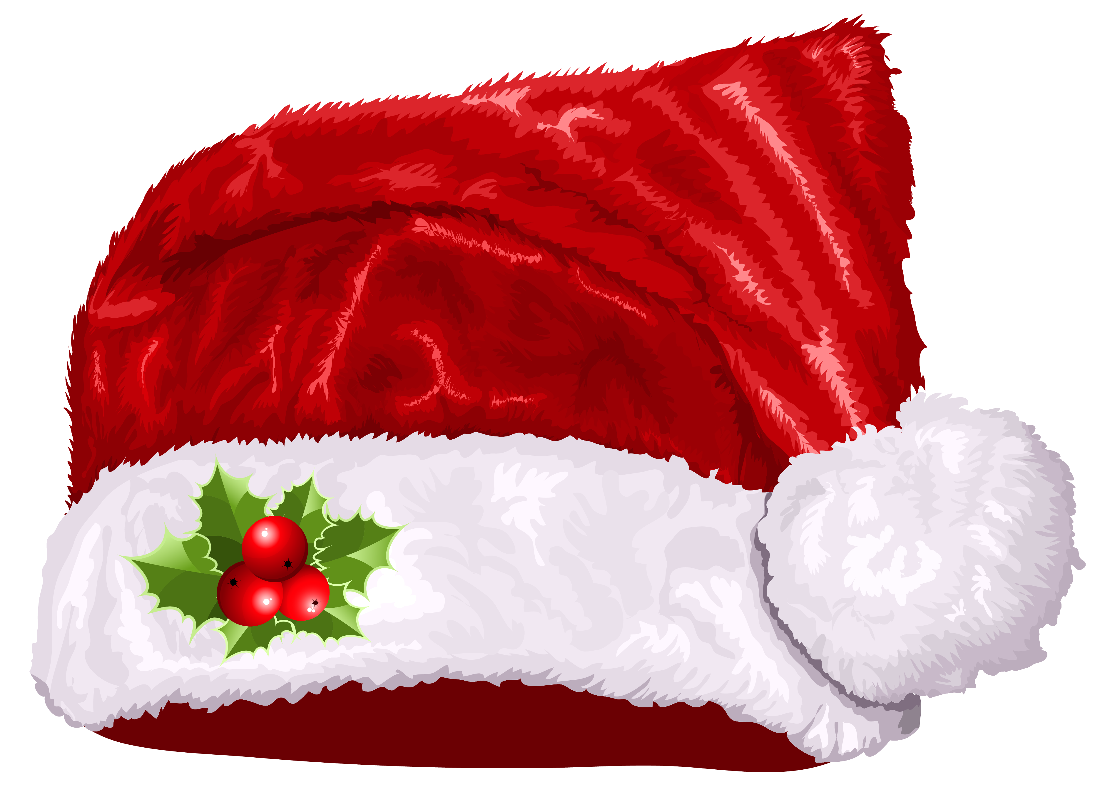 Christmas Santa Claus Hat PNG Transparent Image