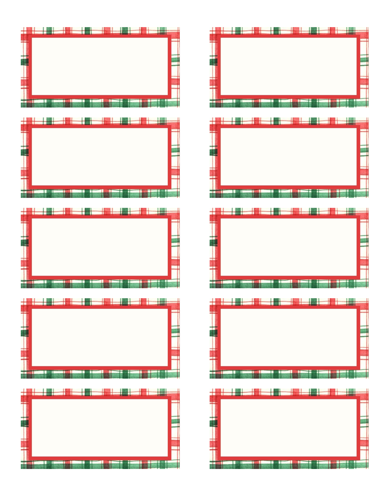 holiday labels for word 2010