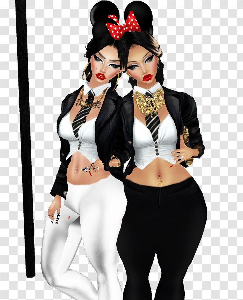 IMVU Avatar Best Friends Forever Hanging With Transparent PNG