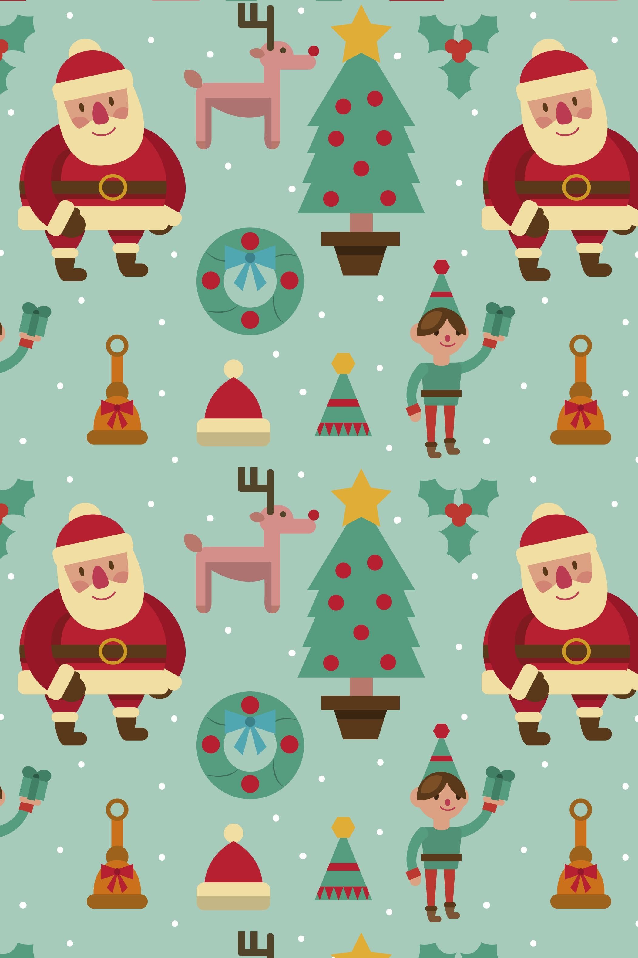 Cute Christmas Cartoon Wallpapers - Wallpaper Cave
