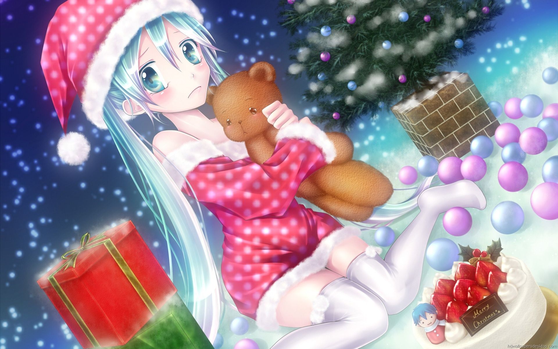 Christmas Anime HD wallpaper