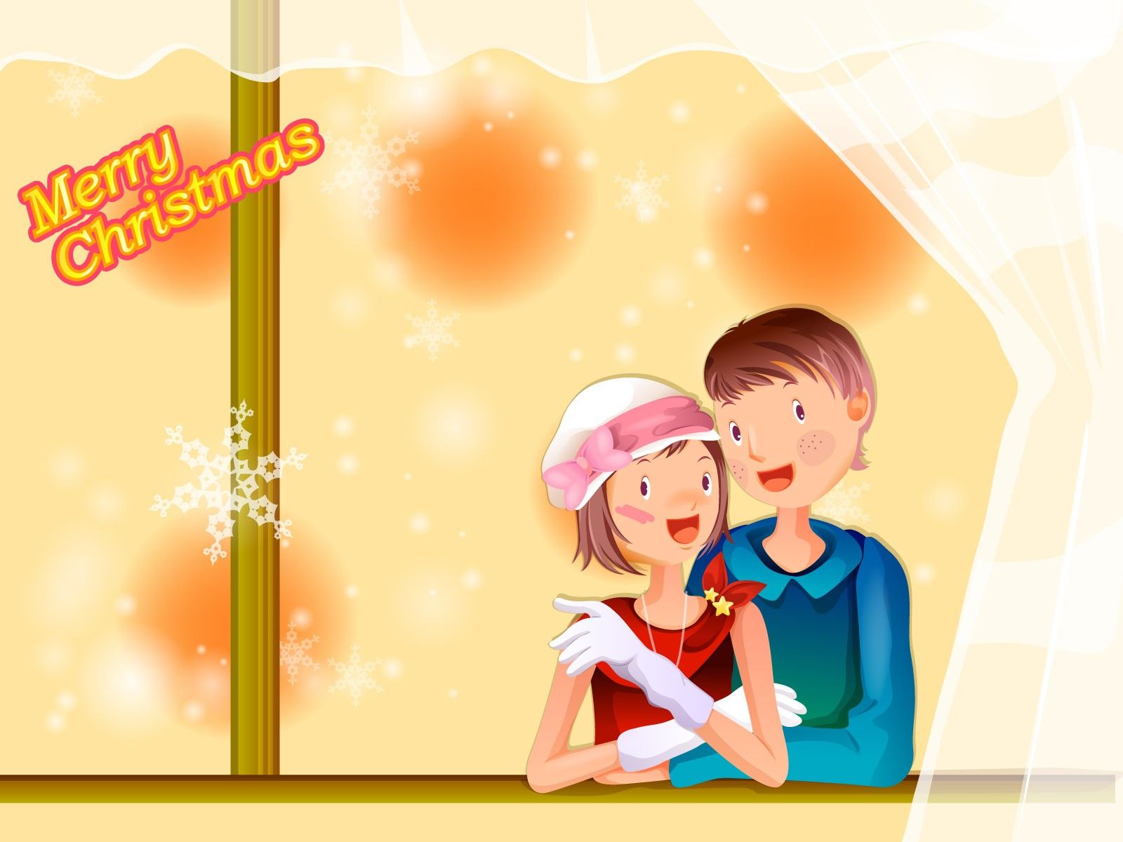 Merry Christmas With Love Wallpaper