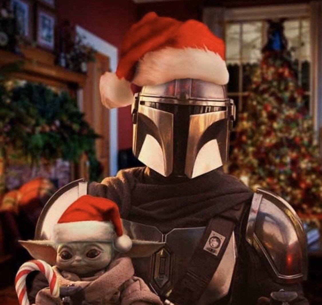 Mandalorian Christmas Wallpaper