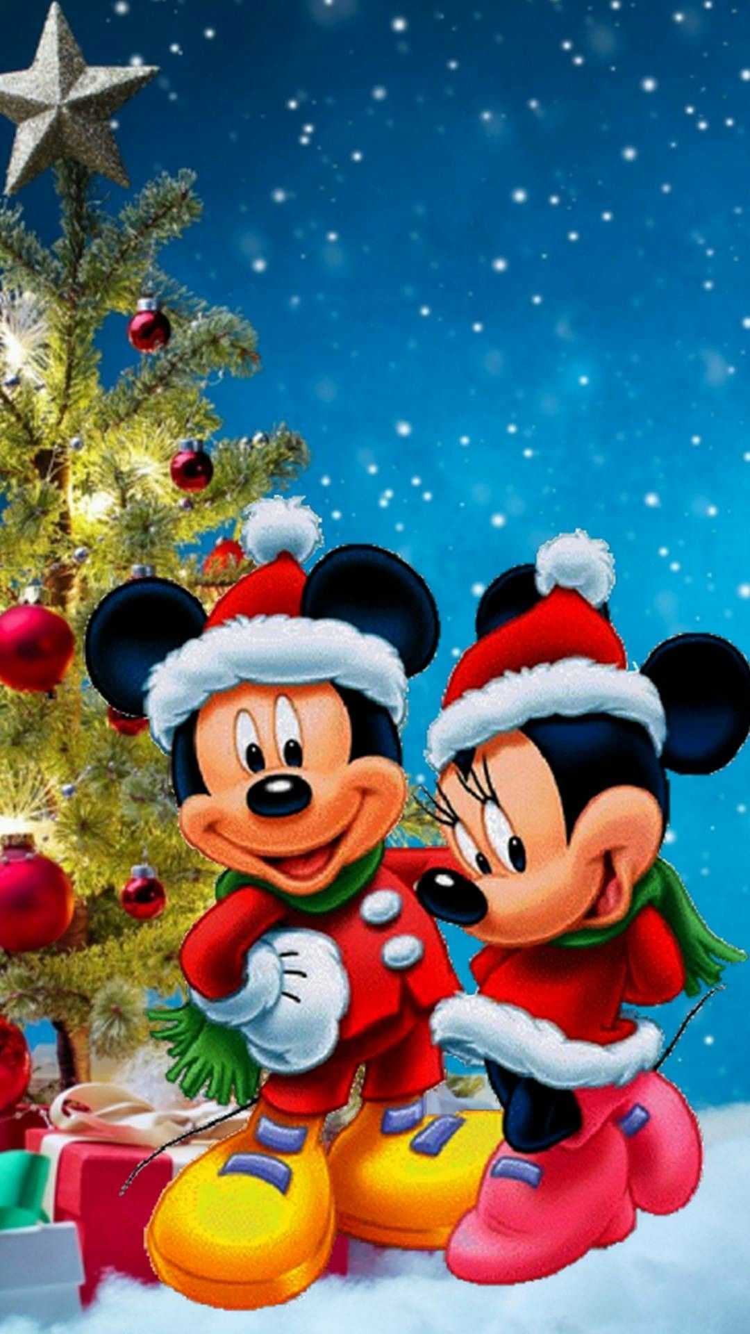 Mickey & Minnie Christmas. Mickey mouse picture, Mickey mouse wallpaper, Mickey mouse christmas