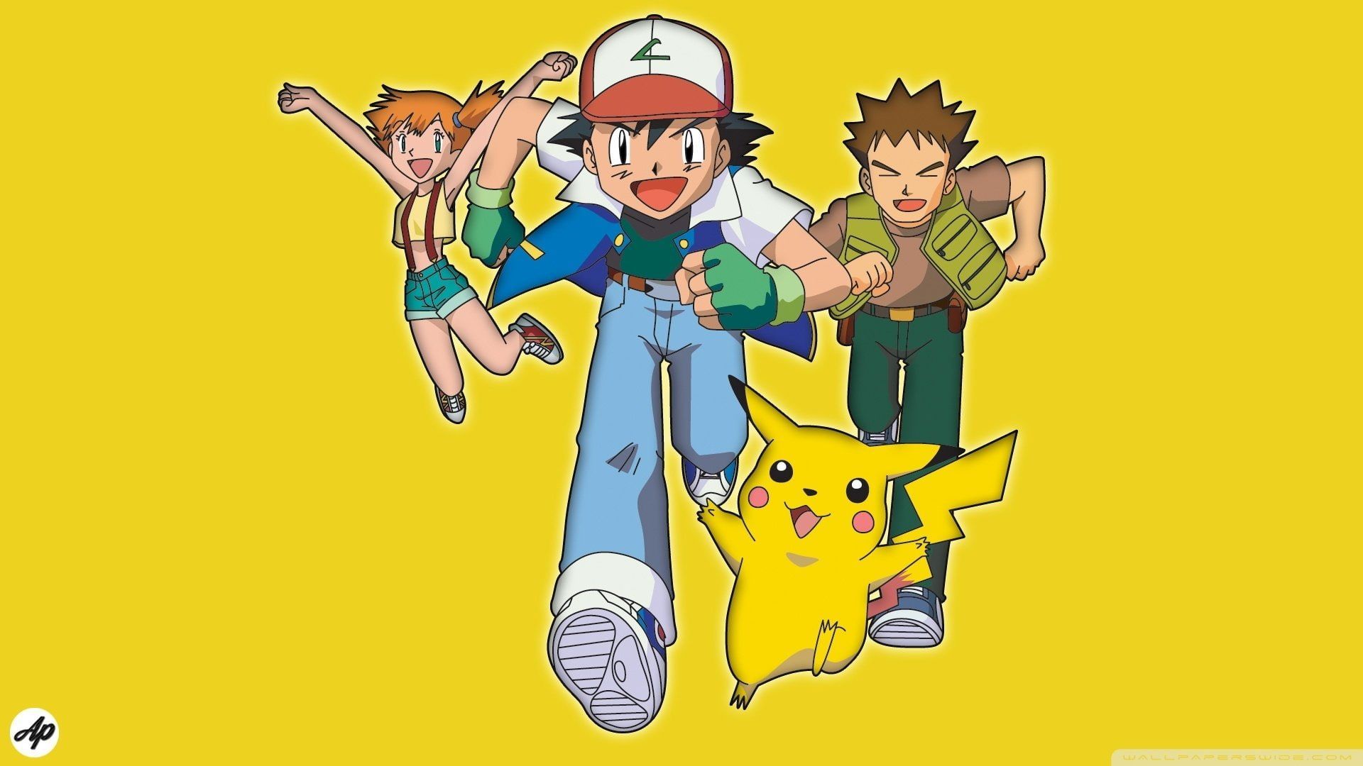 Pokémon Ash (Pokémon) Brock (Pokémon) Misty (Pokémon) #Pikachu P # wallpaper #hdwallpaper #desktop. Brock pokemon, Pokemon, Pokemon blue version