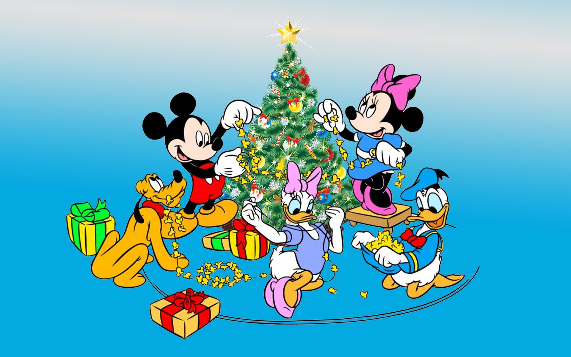 Christmas Minnie And Mickey Wallpapers Wallpaper Cave