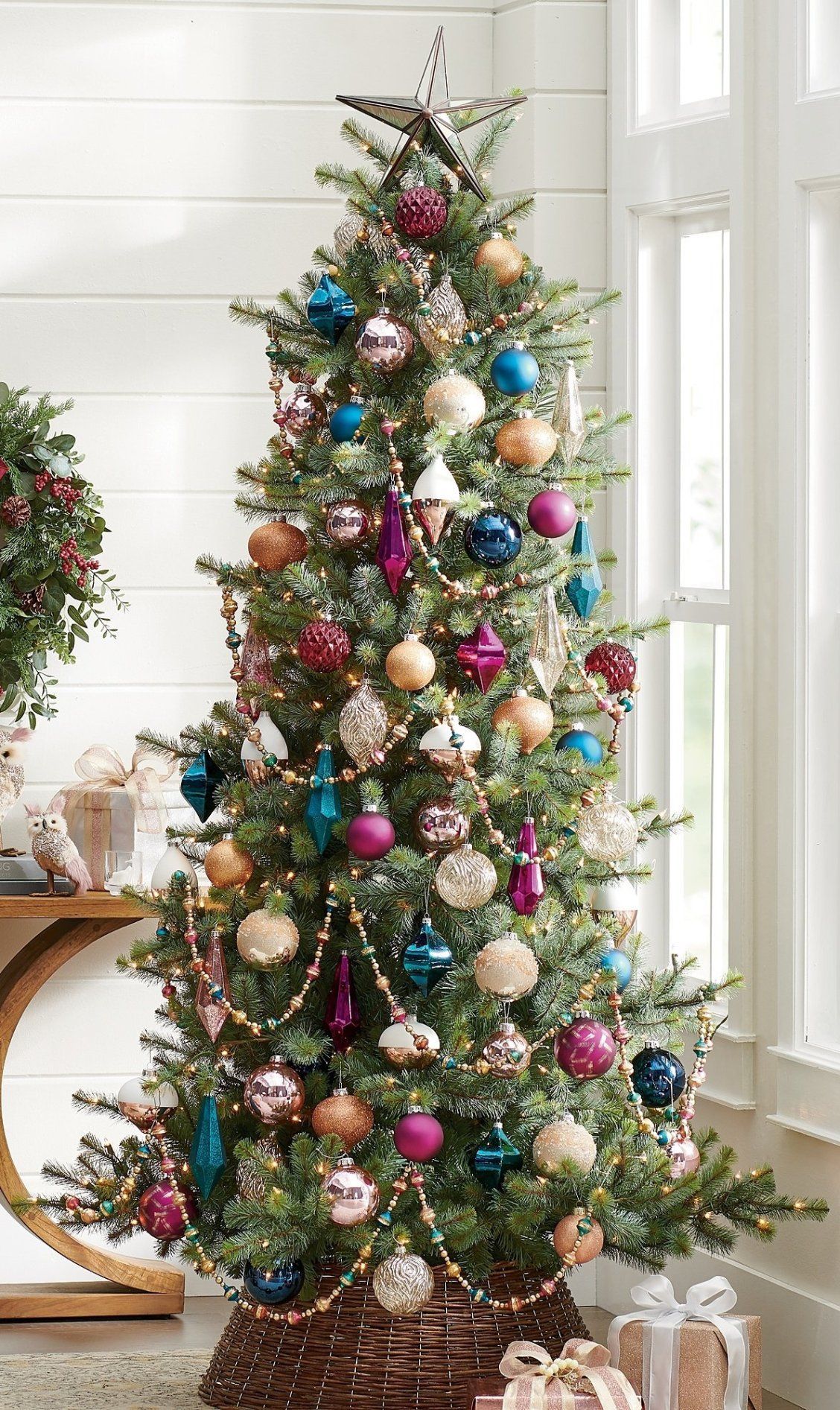 Make the focal point of all your holiday celebrations stand apart with the unique colorati. Colorful christmas tree, Blue christmas tree, Christmas tree wallpaper