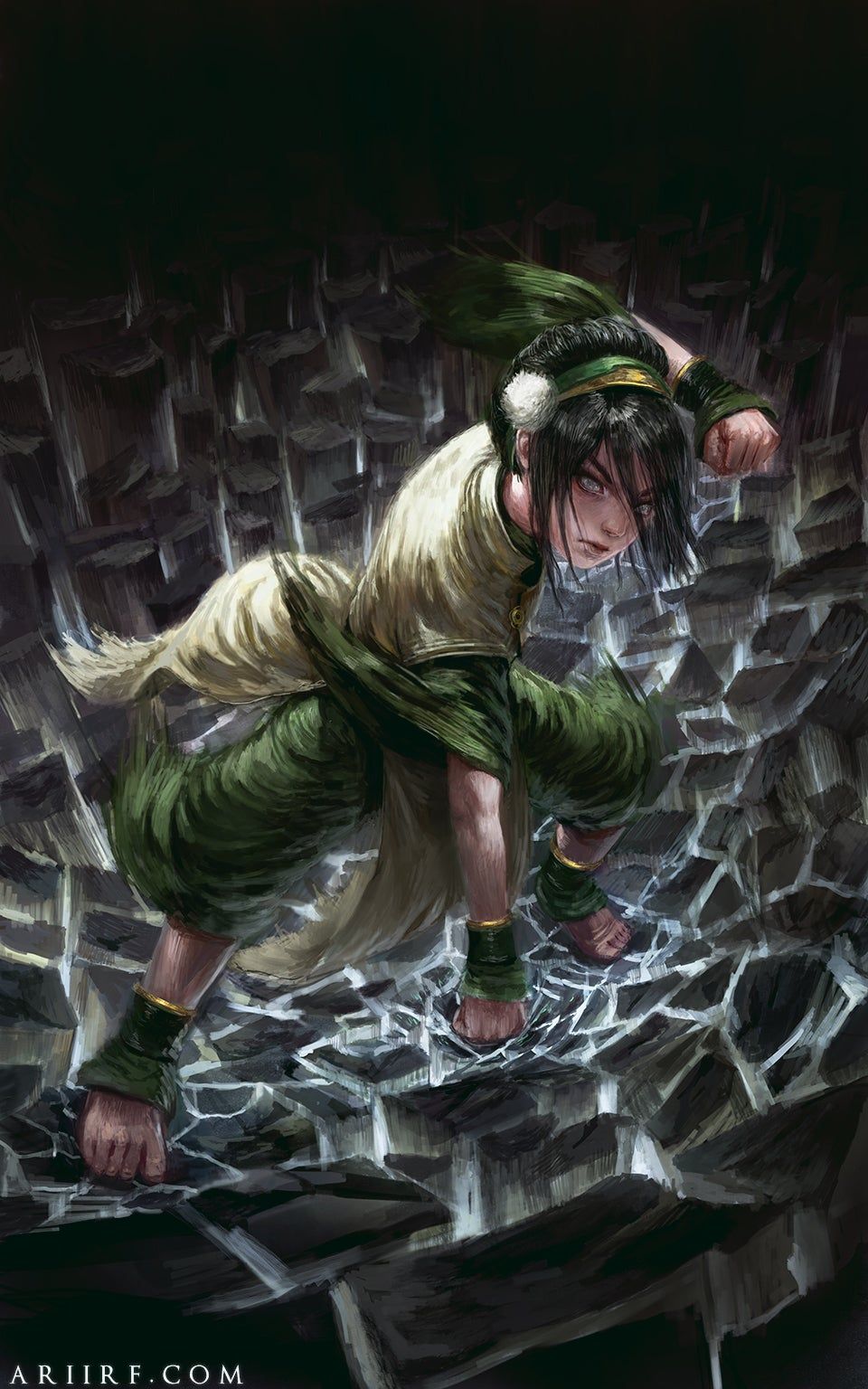 I Painted the Greatest Earthbender of all Time, Toph!