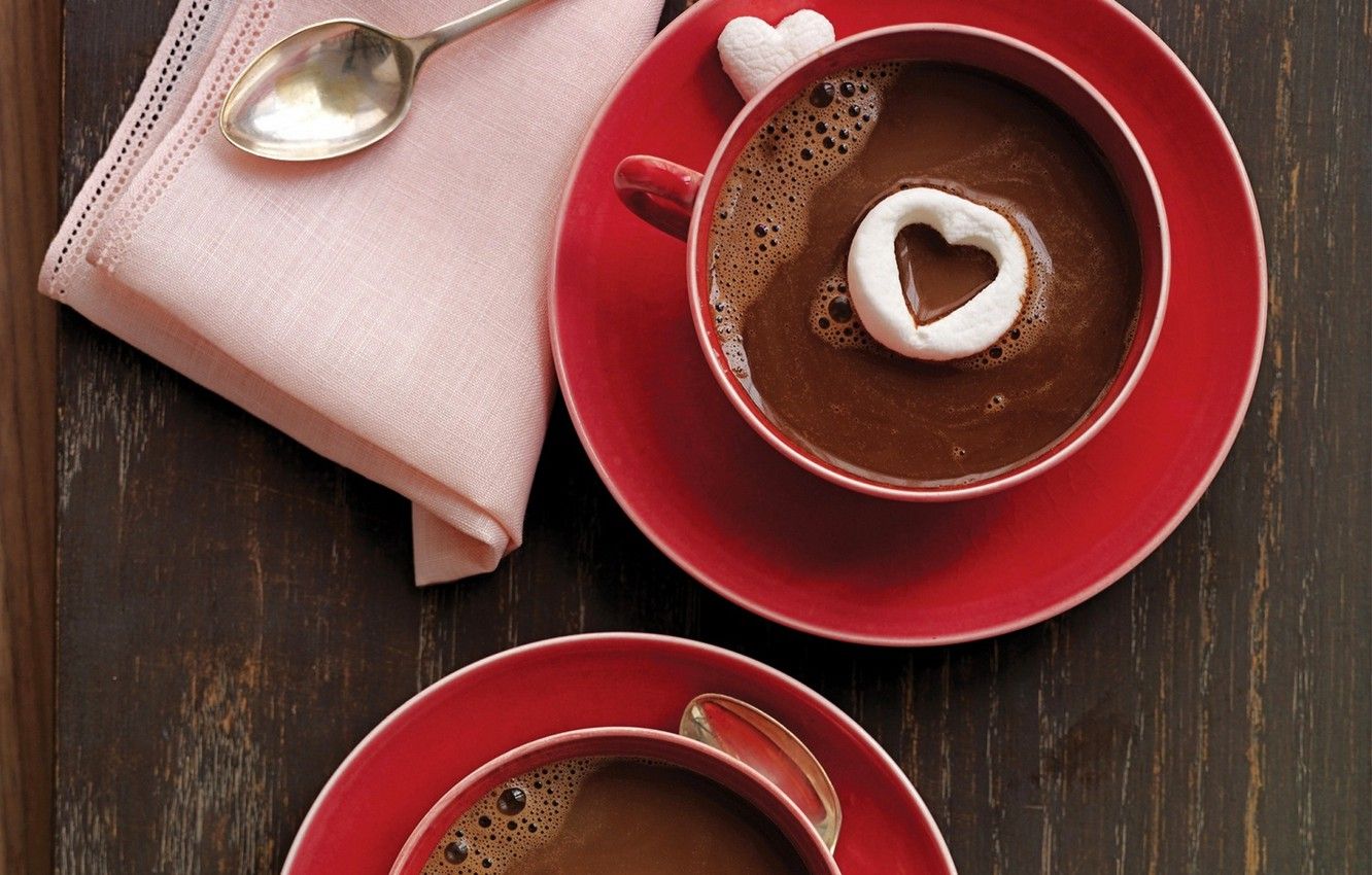 Wallpaper love, heart, coffee, milk, Cup, love, heart, cocoa, cocoa, coffe, hot chocolate, hot chocolate image for desktop, section еда
