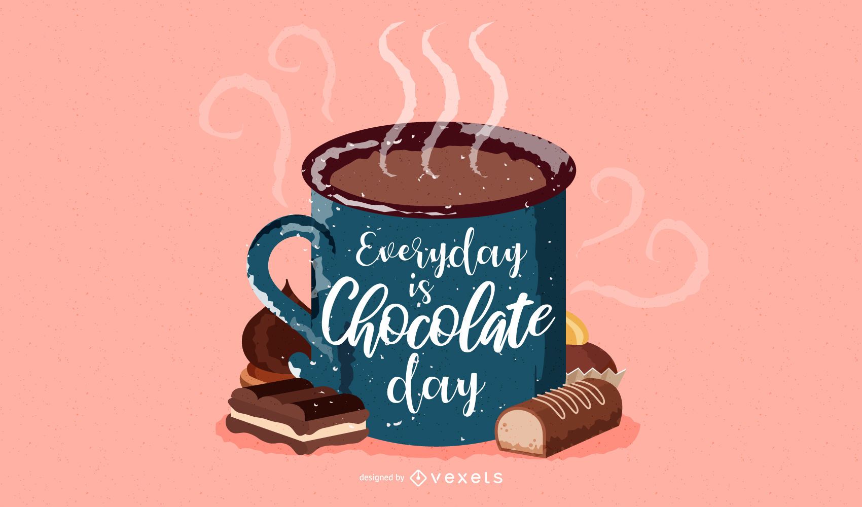 Рисунок горячего шоколада