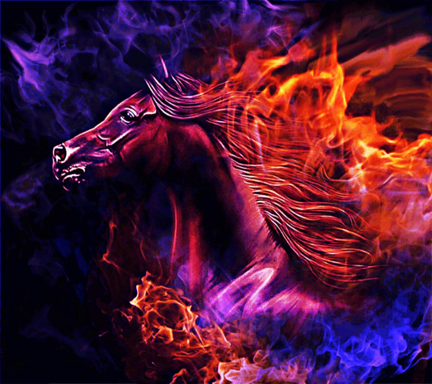 Fantasy Fire Horse wallpaper
