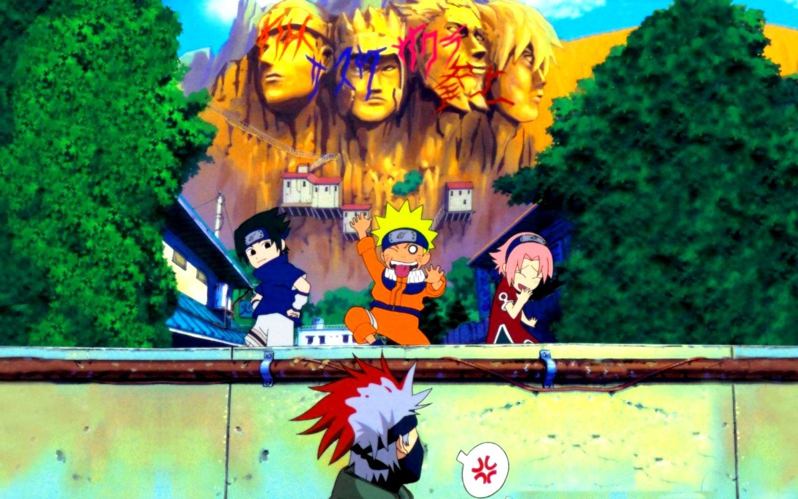 Sasuke, Naruto, Sakura, Kakashi. Always causing trouble.xD #Kimuri'sHatake #Sasuke #Sakura #Naruto