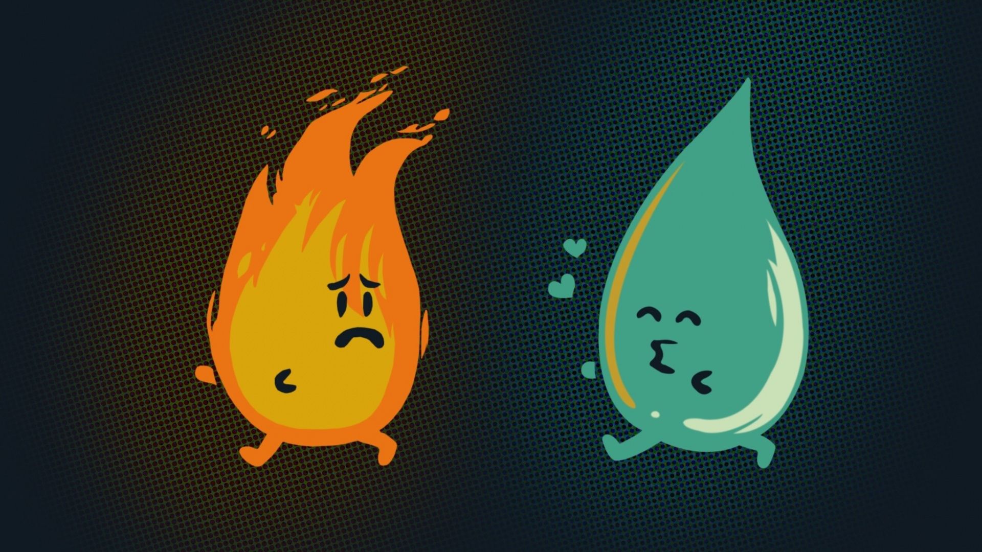 Fire And Water Relationships Wallpaper