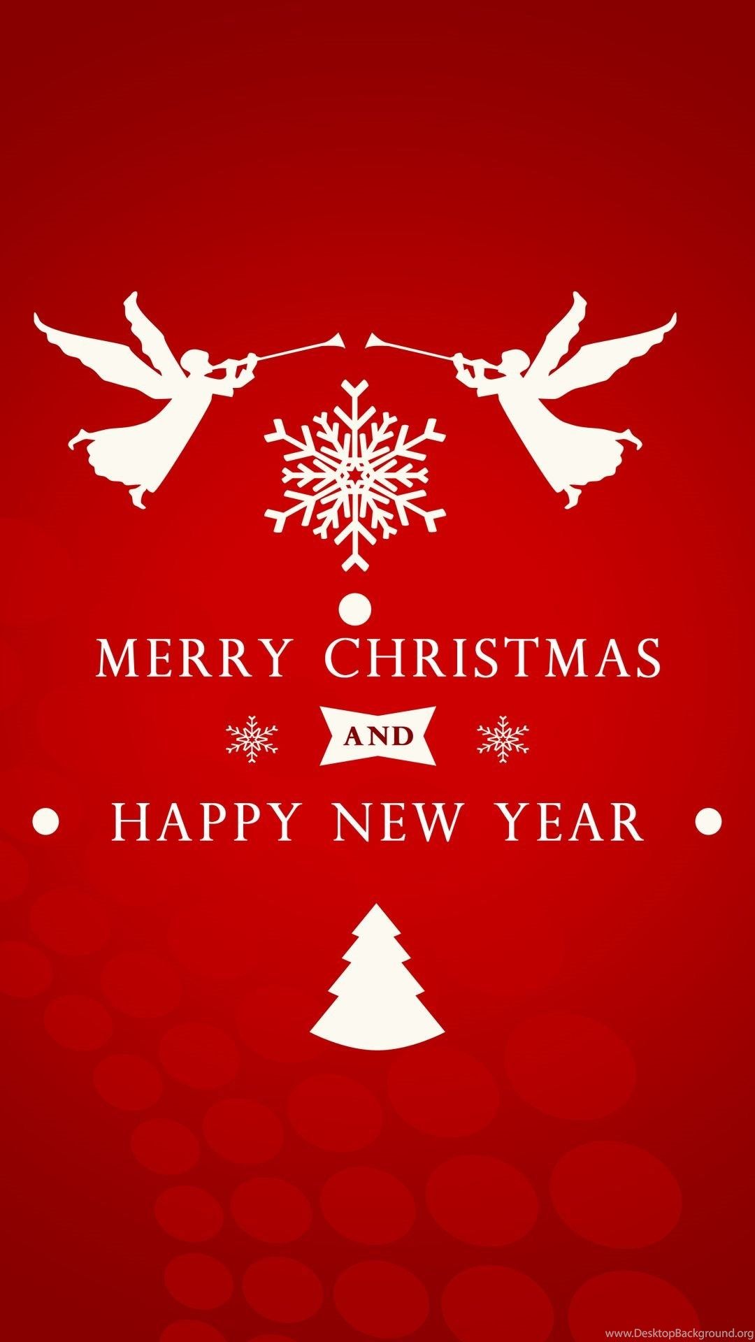 Angels Wishing You Merry Christmas Mobile Wallpaper 22084 Desktop Background