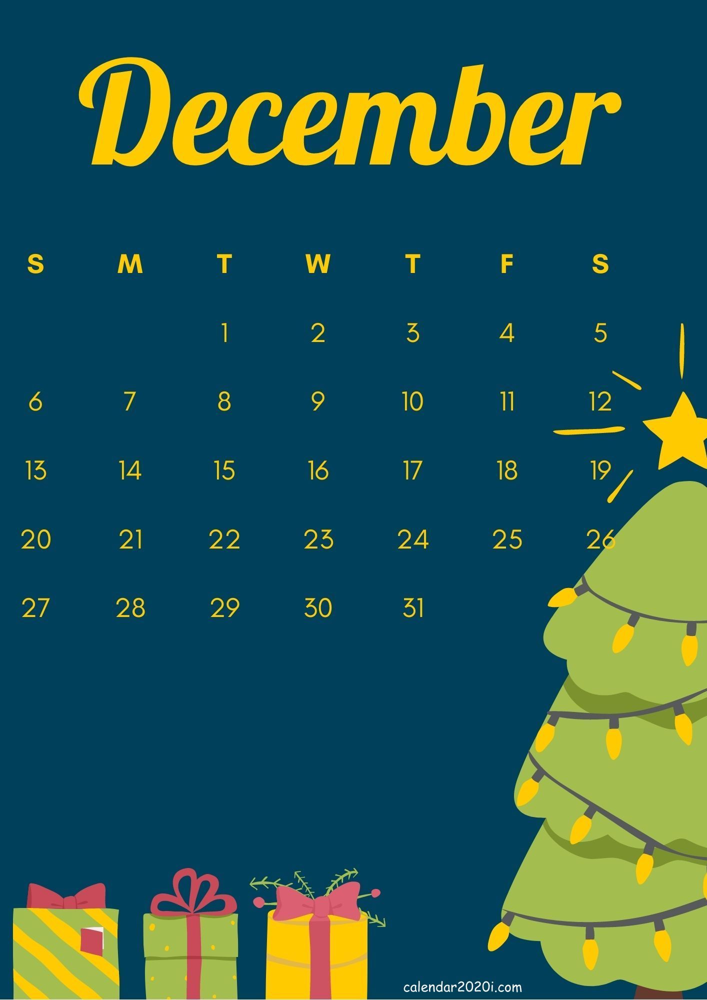 iPhone December 2020 Calendar HD Wallpaper Free Download