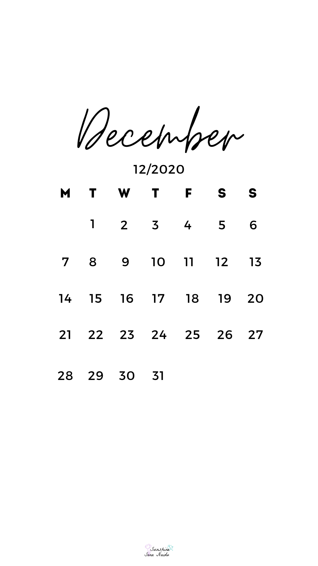 December 2020 wallpaper. December wallpaper iphone, Calendar wallpaper, Cute christmas wallpaper