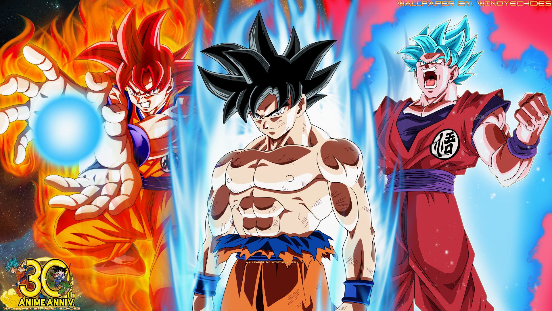 Goku Super Saiyan God Wallpaper