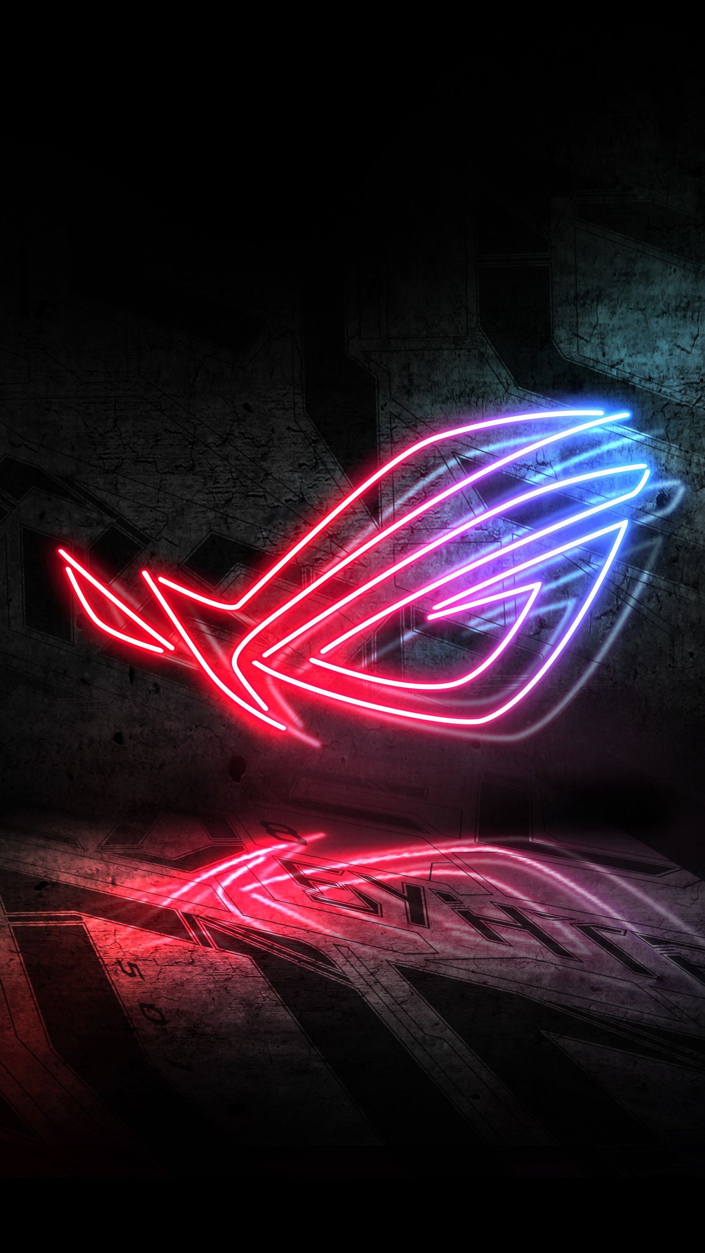 Rog Neon Logo 5k In 1440x2560 Resolution. Android wallpaper dark, Phone wallpaper design, Neon wallpaper