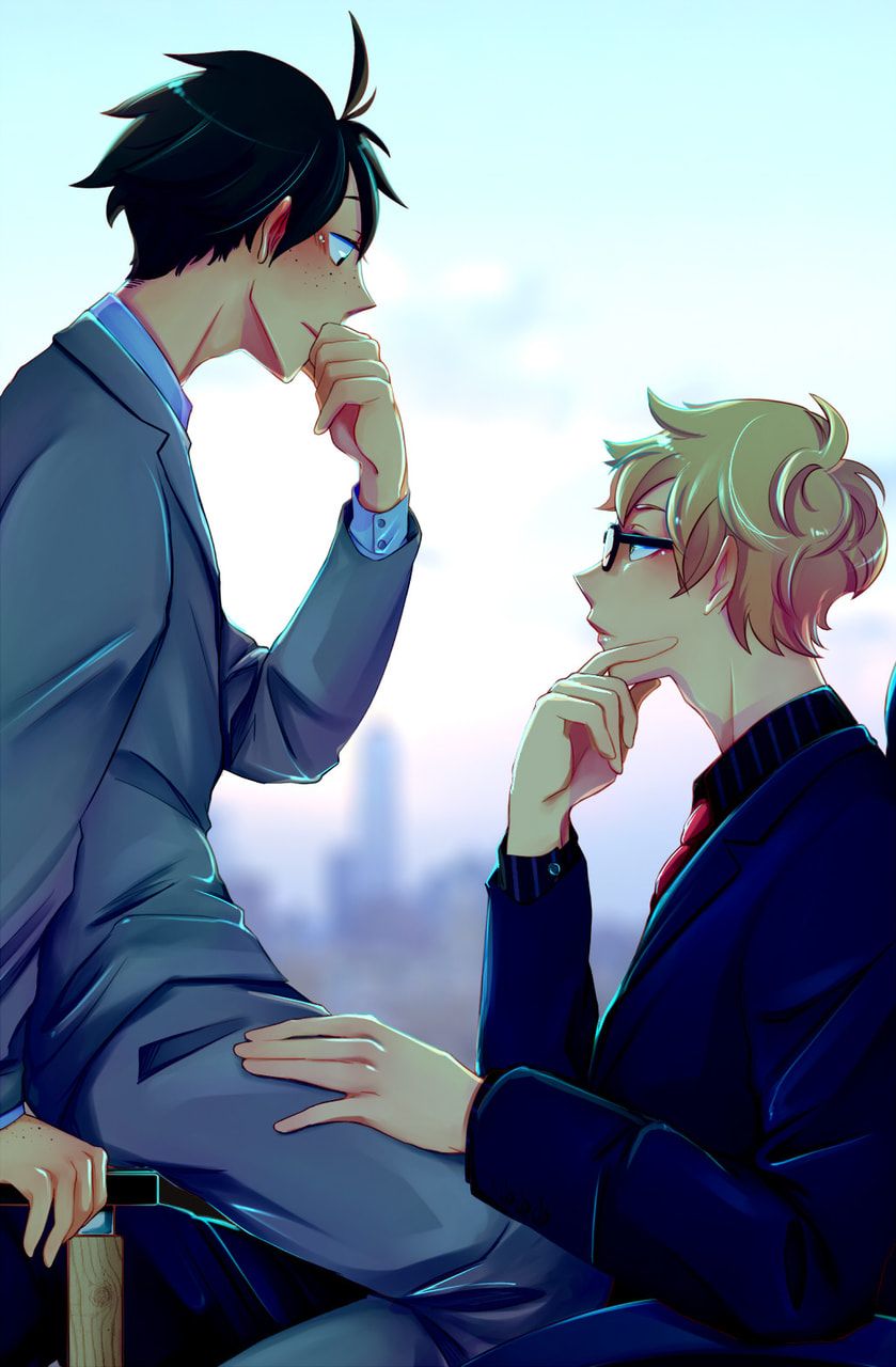 image about Tsukkiyama. See more about haikyuu, tsukishima kei and yamaguchi tadashi