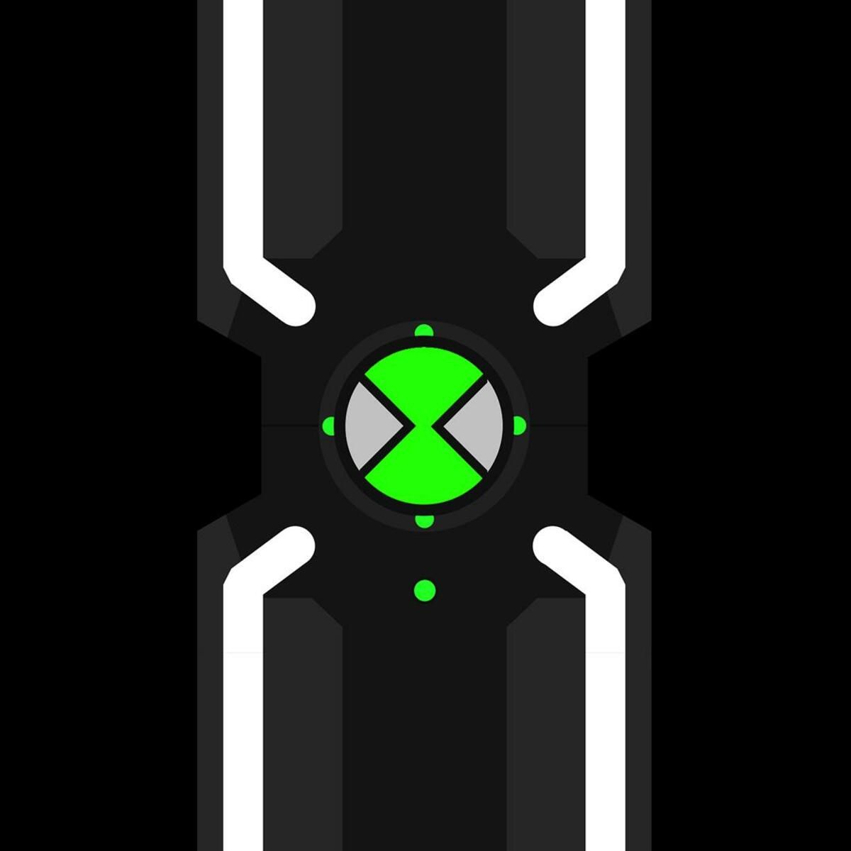 Omnicoid Void: Alien X with 11 Omnitrix symbols