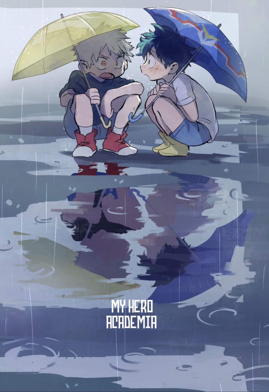 Childhood, Kasuki 'Kacchan' Bakugou and Izuku Midoriya. Hero wallpaper, Boku no hero academia, Anime