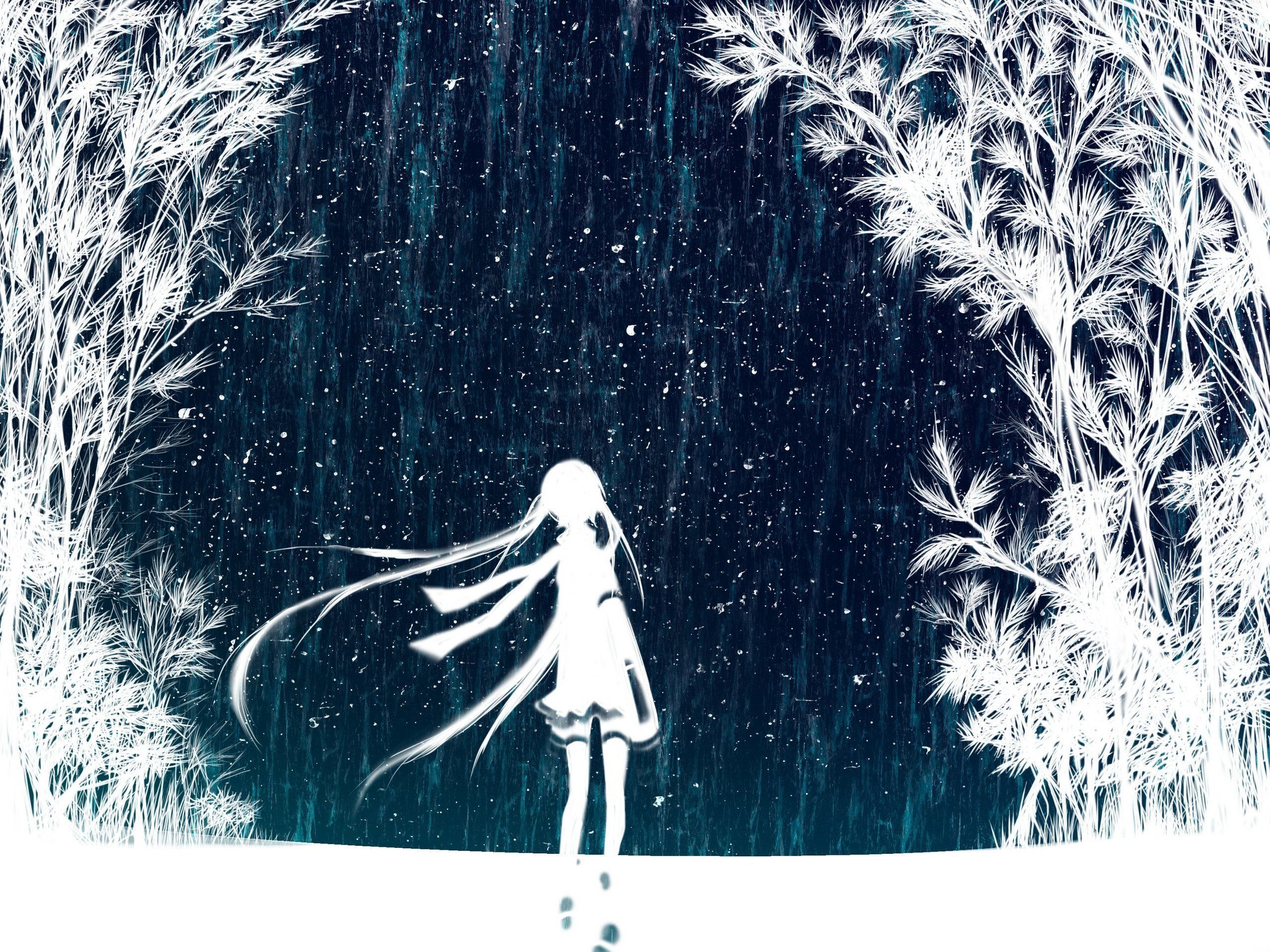 Alone In The Rain (2560×1920). HD Anime Wallpaper, Cool Anime Wallpaper, Anime Wallpaper