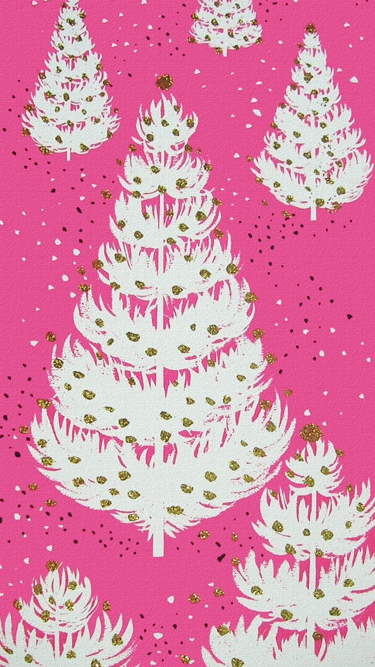 Pink Christmas Wallpaper