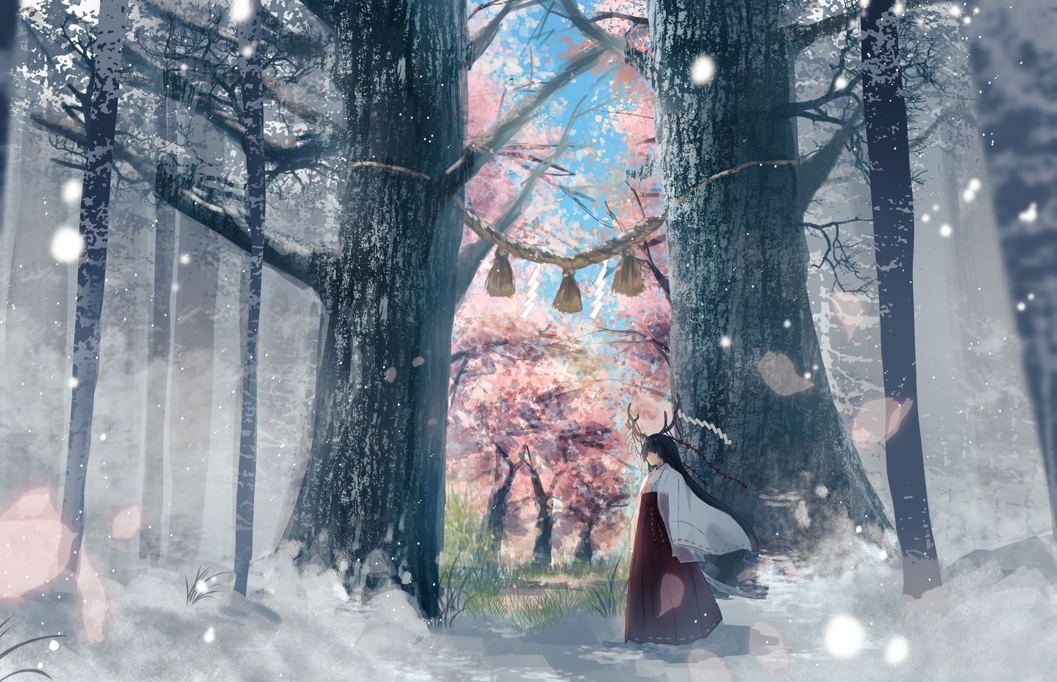 壁纸 : 动漫女孩, 雪, 冬季, 传统服装, Sayonara Zetsubou Sensei, 天气, 屋顶, 1600x1200像素 1600x1200 - - 534670 - 电脑 ...