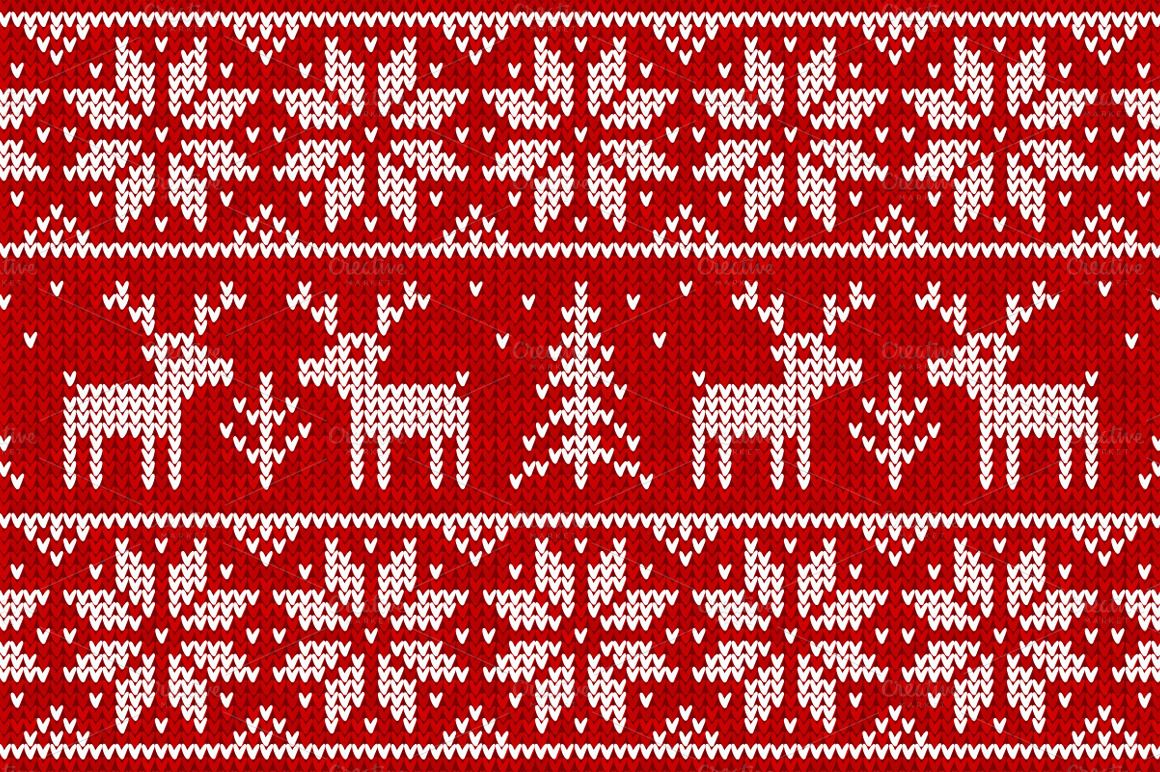 Ugly Sweater Background Background for Free PowerPoint