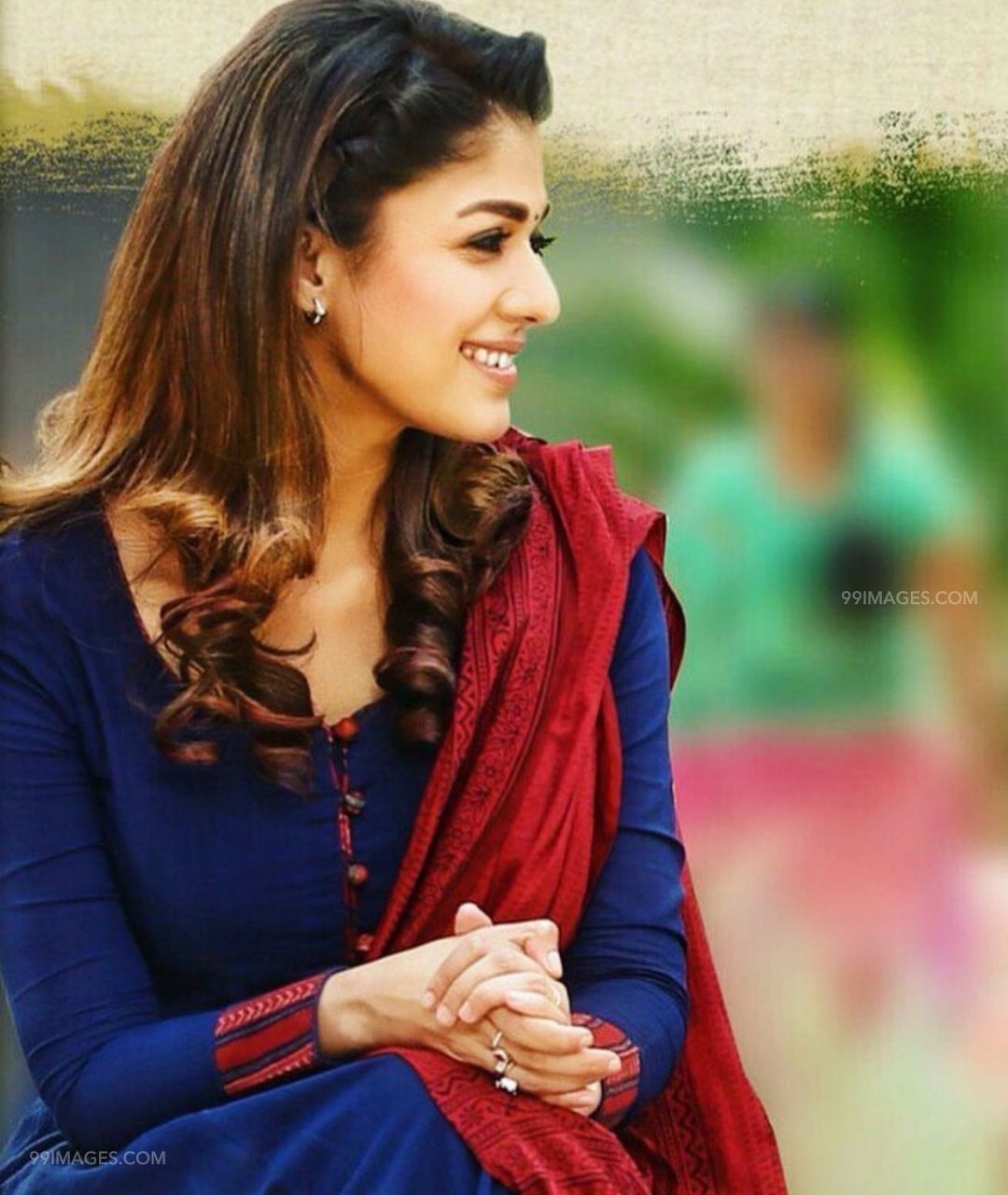 Nayantharas Latest Hot and Beautiful Photo in Salwar Suit (Churidar) (HD) (1080x1280)