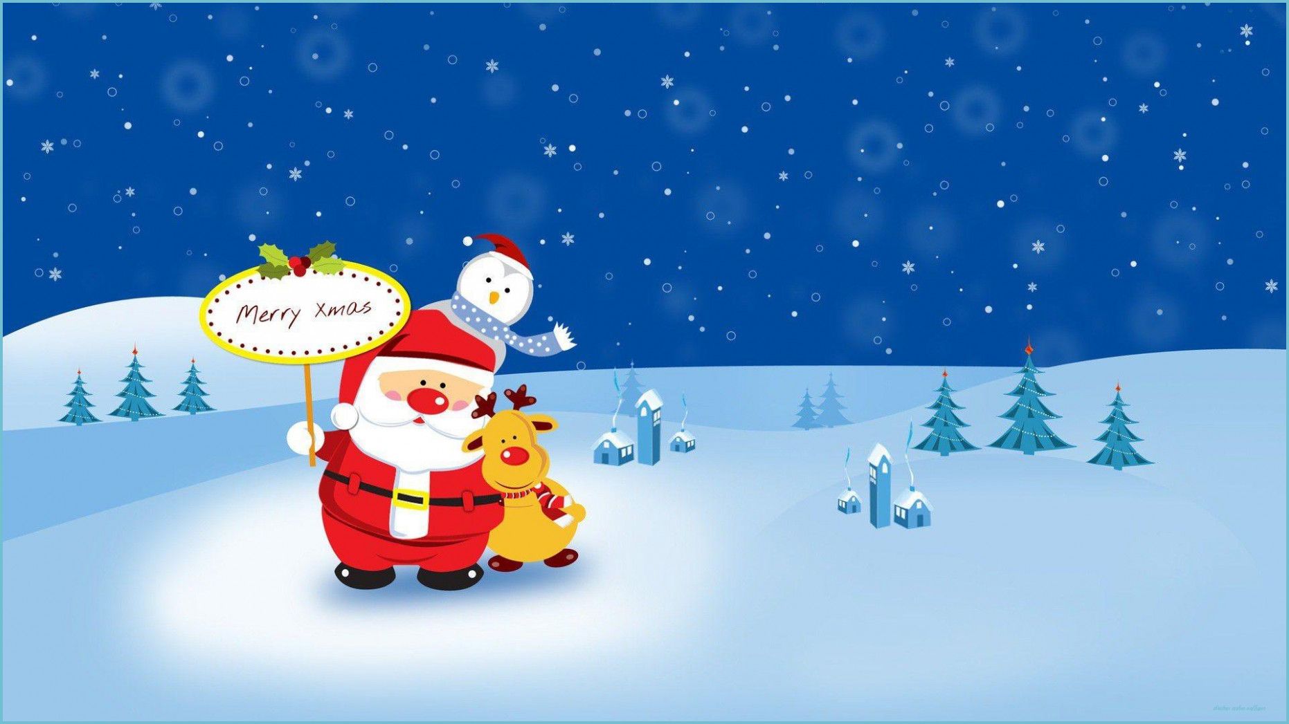 Merry Christmas Cartoon Wallpaper cartoon wallpaper