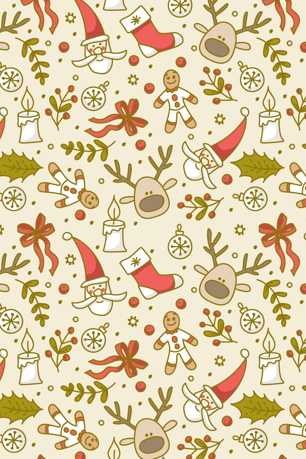 Christmas Pattern Wallpaper Free Christmas Pattern Background