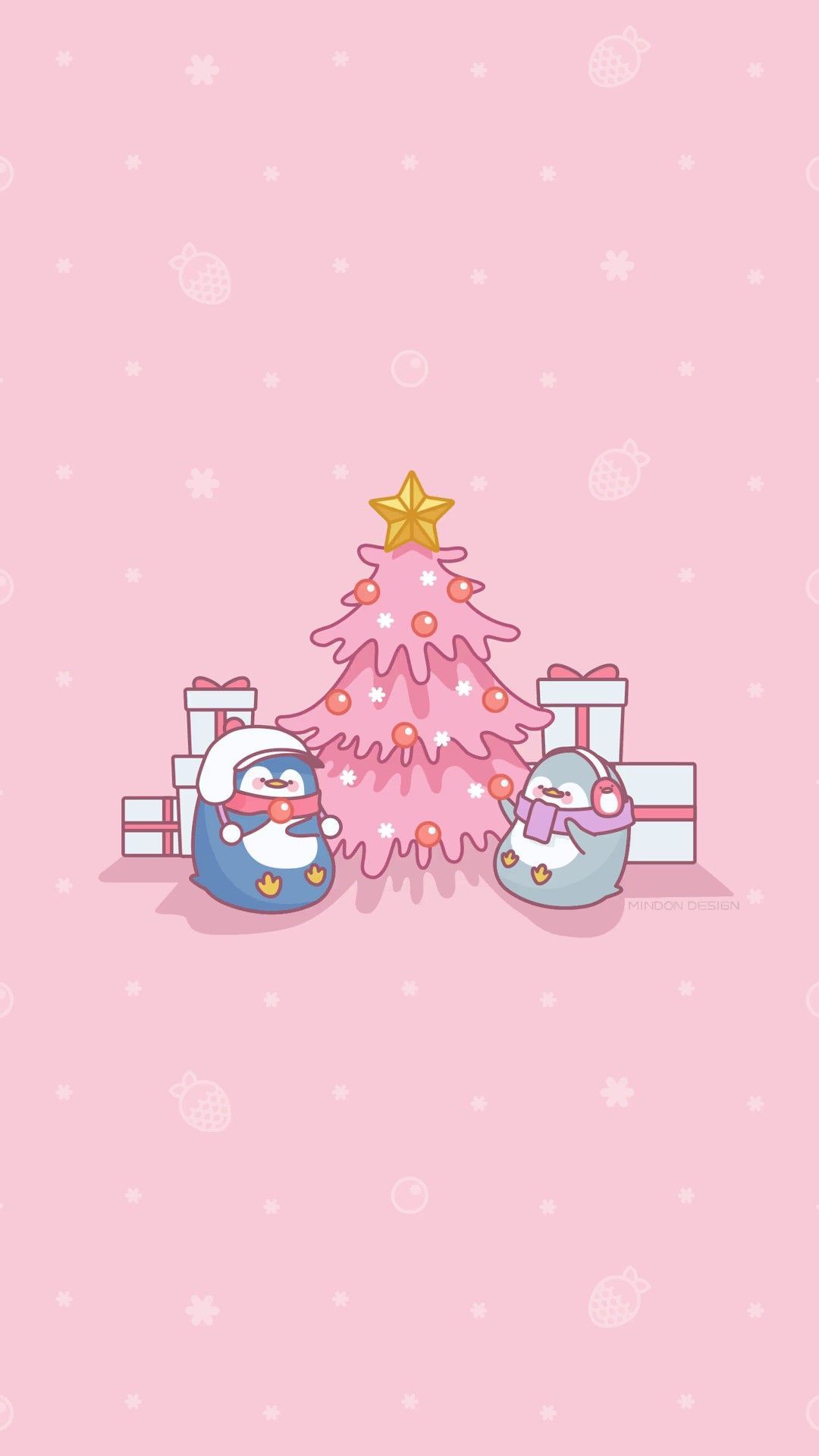 Cute Cartoon Christmas Tree Wallpaper