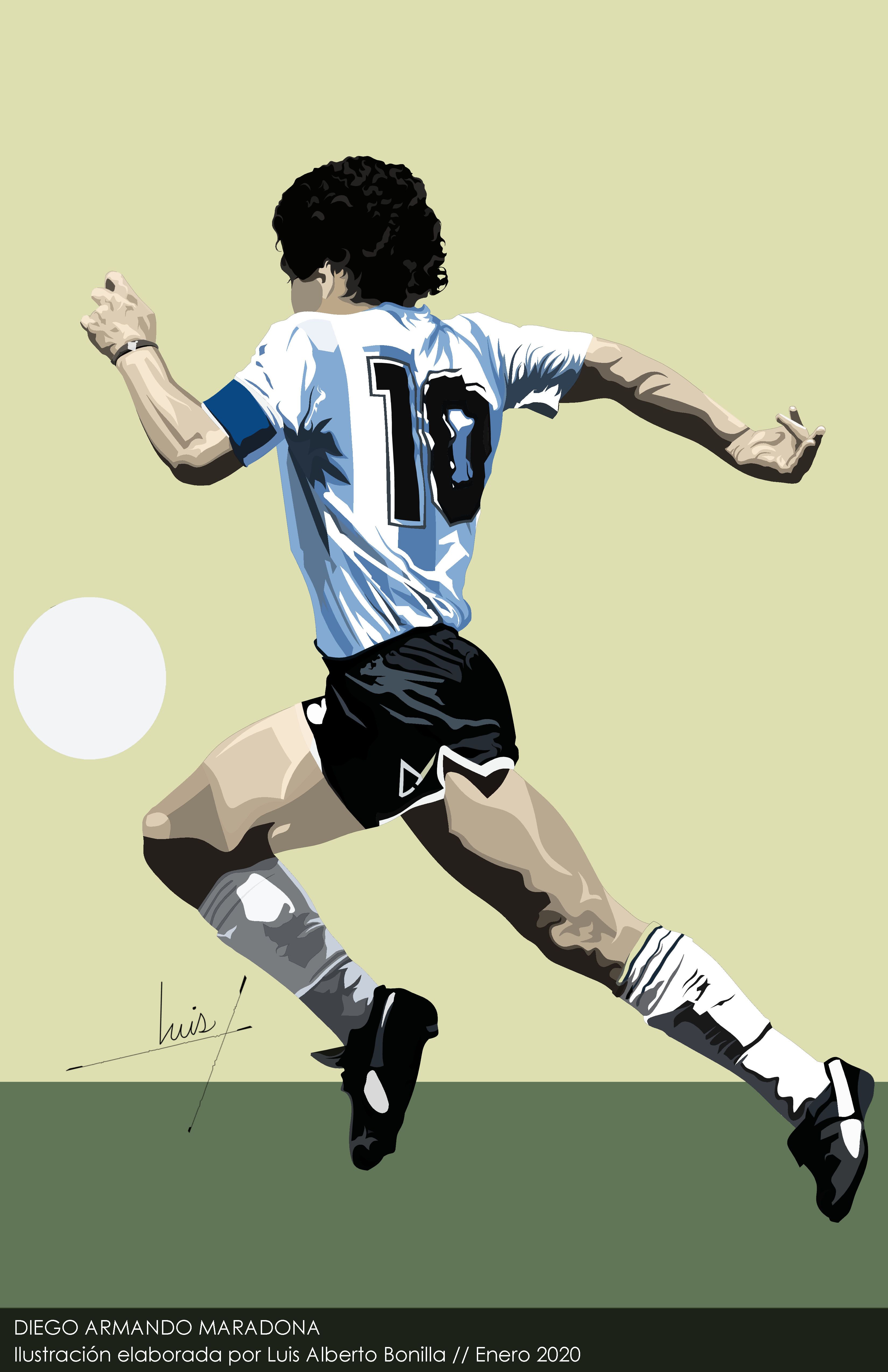 Diego Armando Maradona en 2020. Fotos de fútbol, Fotografía de fútbol, Dibujos de futbol