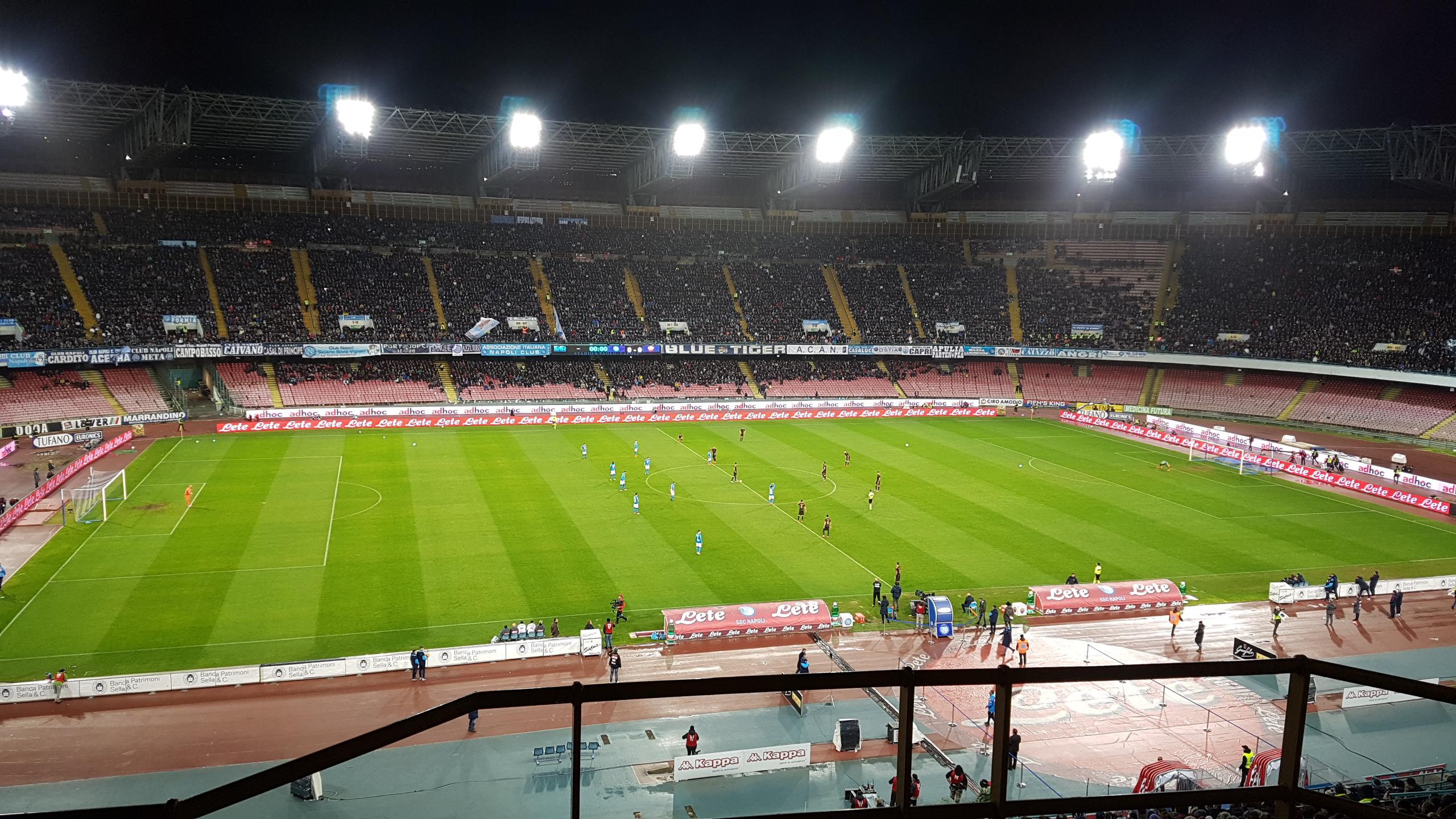 Stadio San Paolo, section O17, row 29, seat 1.S.C. Napoli vs AS Roma, Shared Anonymously