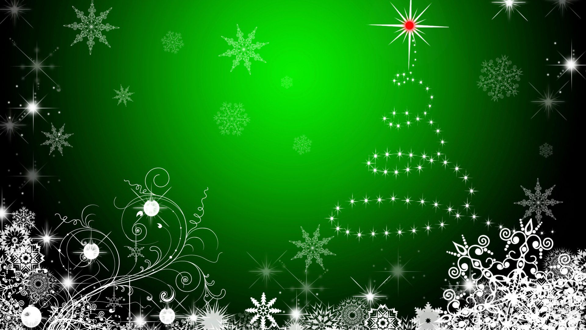 Green Christmas Wallpaper