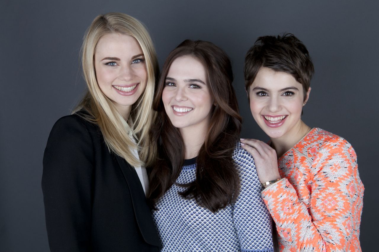 VAMPIRE ACADEMY Cast Portraits Fry, Zoey Deutch and Sami Gayle