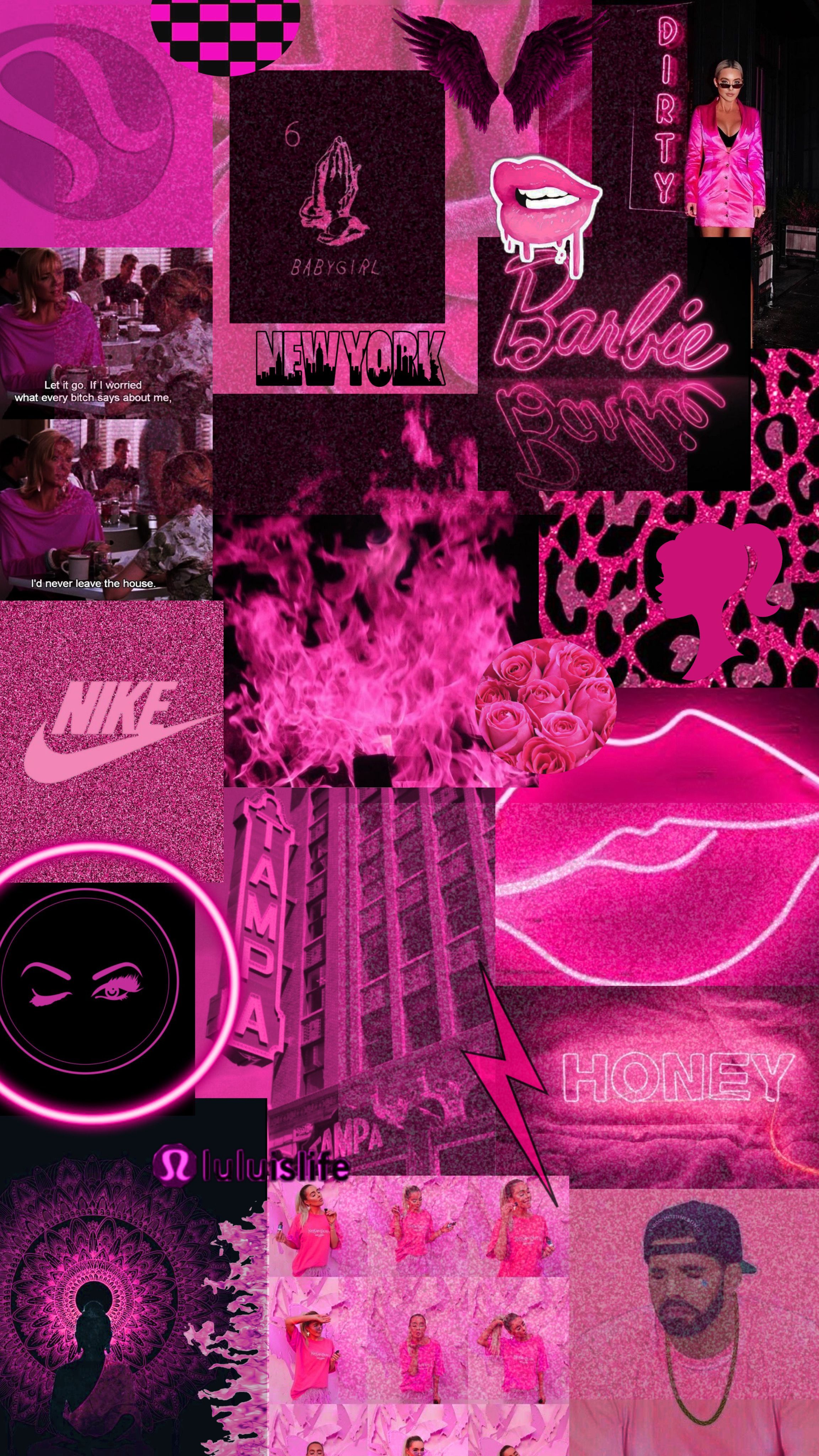 Hot Pink Aesthetic. iPhone wallpaper tumblr aesthetic, iPhone wallpaper girly, Aesthetic iphone wallpaper
