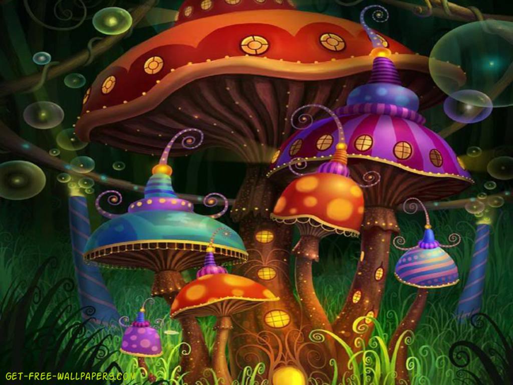 Free download Neon Mushrooms Wallpaper image [1024x768] for your Desktop, Mobile & Tablet. Explore Mushroom Wallpaper. Mario Mushroom Wallpaper, Morel Mushroom Wallpaper, Mushroom Wallpaper for Desktop